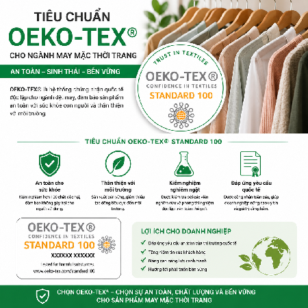 Chọn Nguyên Liệu Đạt OEKO-TEX® Để Nâng Cao Giá Trị Sản Phẩm May Mặc