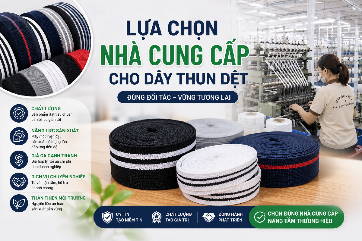 Cách Chọn Nhà Cung Cấp Dây Thun Dệt Uy Tín Cho Xưởng May - TRUNG MAI 0966.888.300