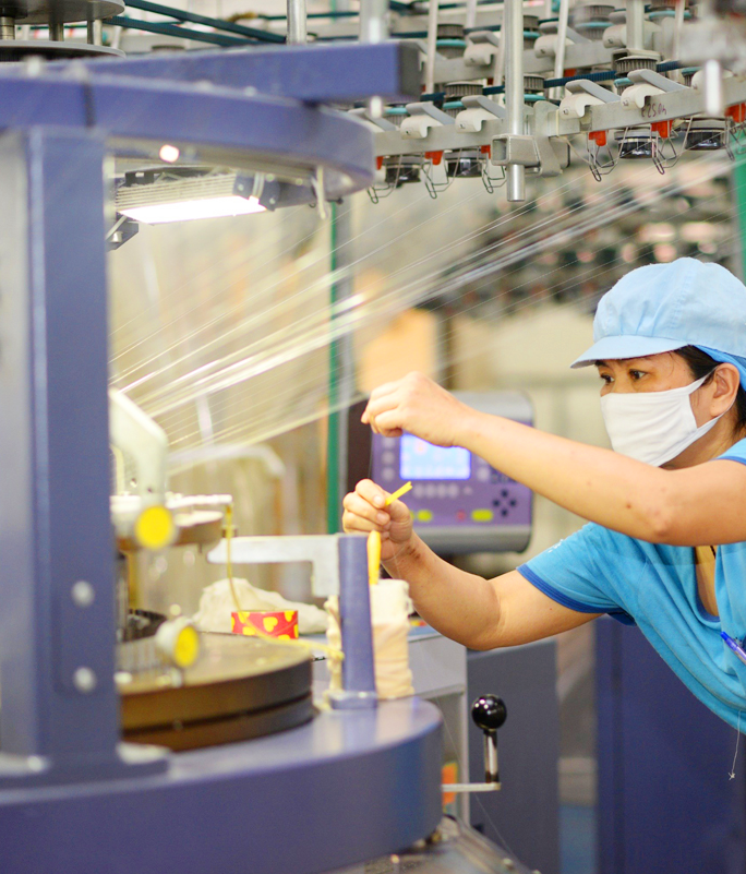 Công ty sản xuất dây thun dệt kim Trung Mai